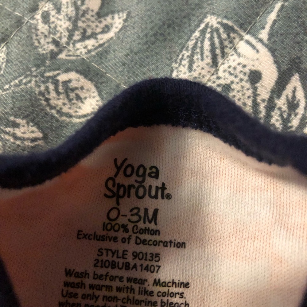 NWOT Yoga Sprouts 3- Pc Set - Picture 3 of 6
